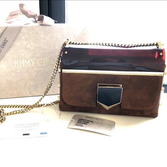 Jimmy Choo petite lockett crossbody bag brownsuede - Picture 4 of 8